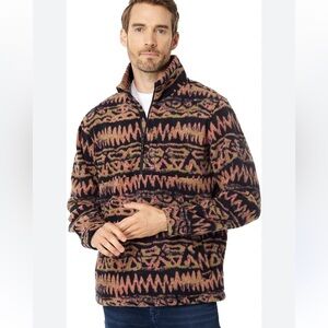 Billabong Multicolor Patterned Tribal boundary fleece pullover Jacket